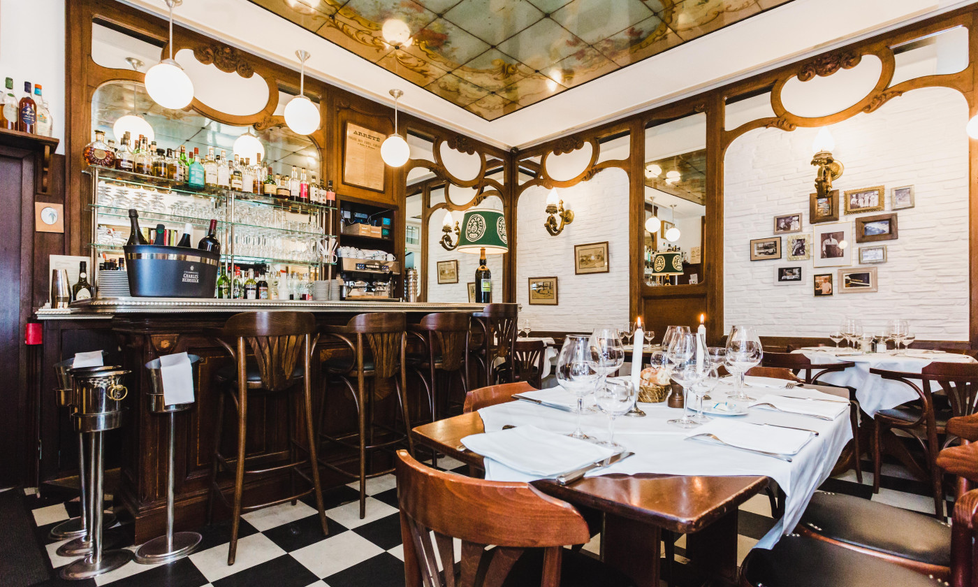 Le comptoir du Restaurant Brigitte